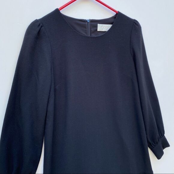 Goat Gwen Fluted Wool-crepe Mini Dress Black - Picture 7 of 9